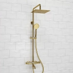 Душевая система WasserKRAFT Sauer A188.256.348.PG Thermo золото
