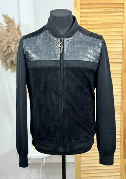 Куртка Zilli вставка из кожи крокодила