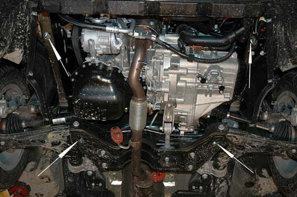Защита картера и КПП Sheriff для Seat Ibiza IV 2008-2013 арт.26.2088