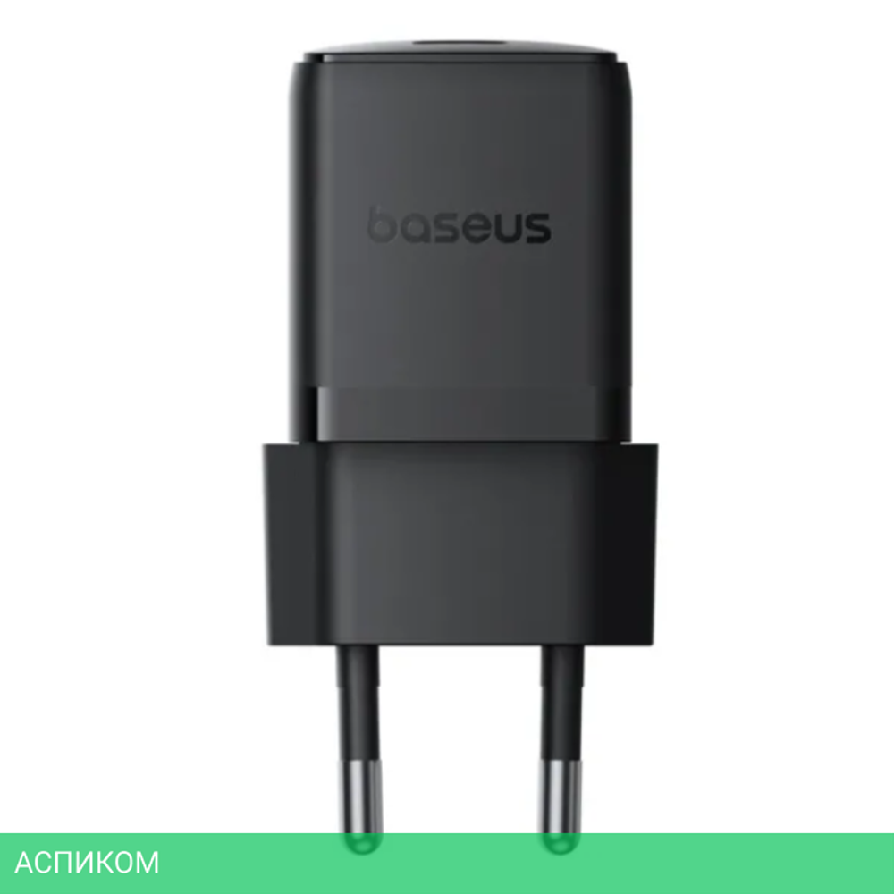 Сетевое зарядное устройство Baseus Palm 20W EU Cluster Black (P10111602113-00)