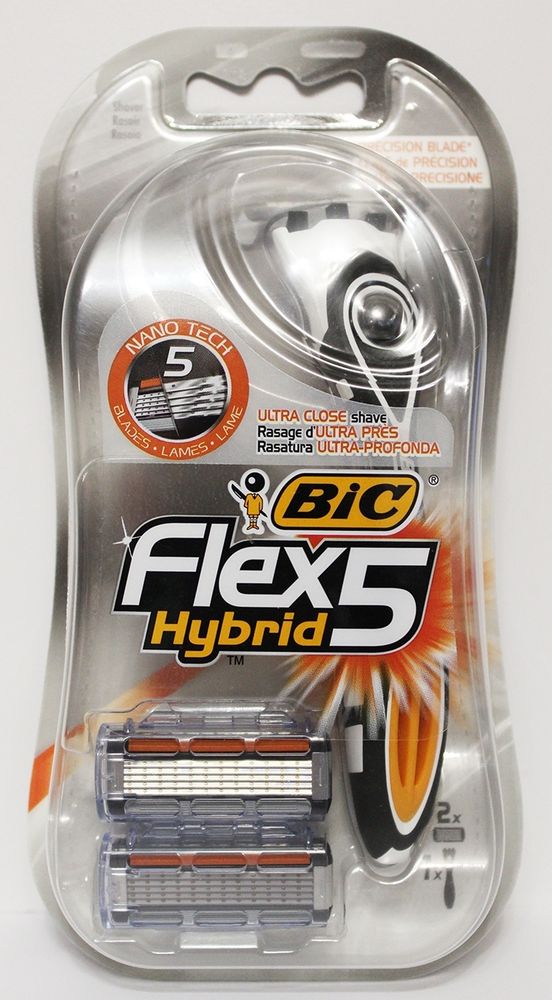 Bic станок для бритья Bic Flex-5 Hybrid +2 кассеты