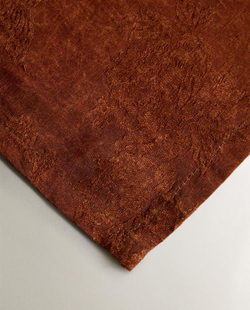 ZARA HOME - MARISA BERENSON ДВУСТОРОННЯЯ АТЛАСНАЯ СКАТЕРТЬ, КОРАЛЛОВЫЙ