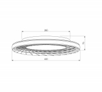 Накладной светильник Eurosvet Parafe 40022/1 LED серый