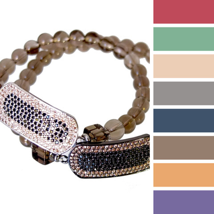 Браслет из дымчатого кварца