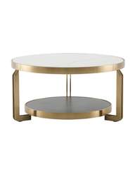 Журнальный столик Калисто 90*90 см светлая и темная керамика