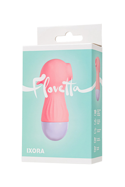 Вакуум-волновой стимулятор Flovetta IXORA, силикон, розовый, 9,8 см