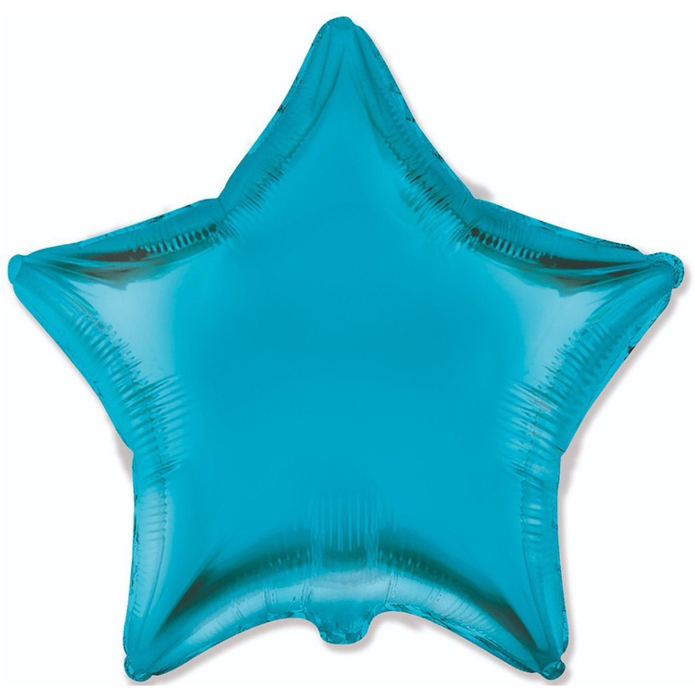 Фольгированный шар-звезда, сатин, в синих оттенках, 46 см