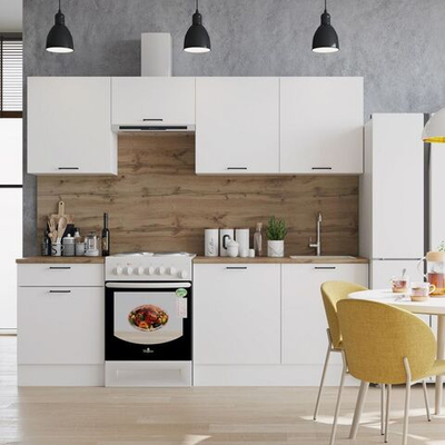 Кухонный гарнитур 2,4 м ПЛ белый