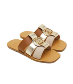 Шлепанцы кожаные saba 08 Liu Jo - коричневый(SA4119 PX488)