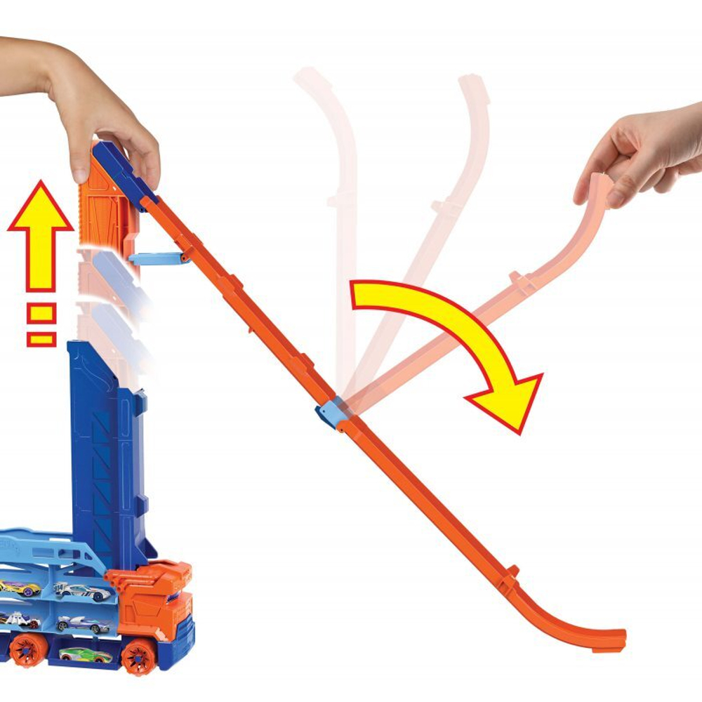 Hot Wheels City - Транспортный набор Эпический спуск 2 в 1 + автомобиль HDY92
