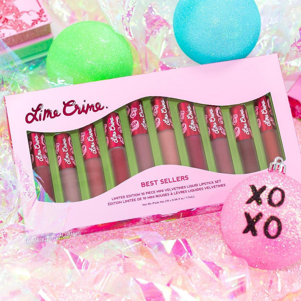 Lime Crime Best Sellers 10 piece mini velvetines set