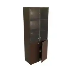 Шкаф стекло прозрачное Континент ЛФ217 800х406х2000, венге