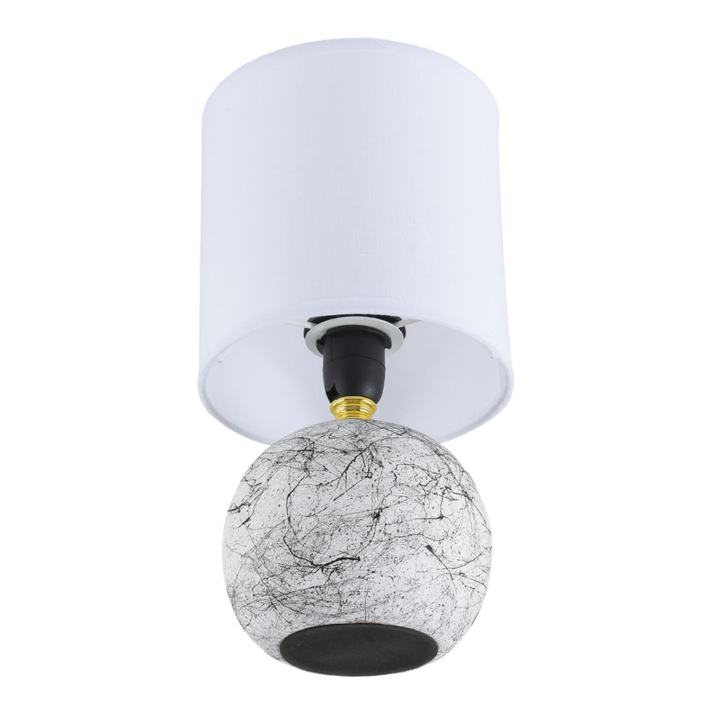 8166/1T COUNTY LN25 000 белый, керамика/текстиль Настольная лампа E14 1*40W 220V VILANA