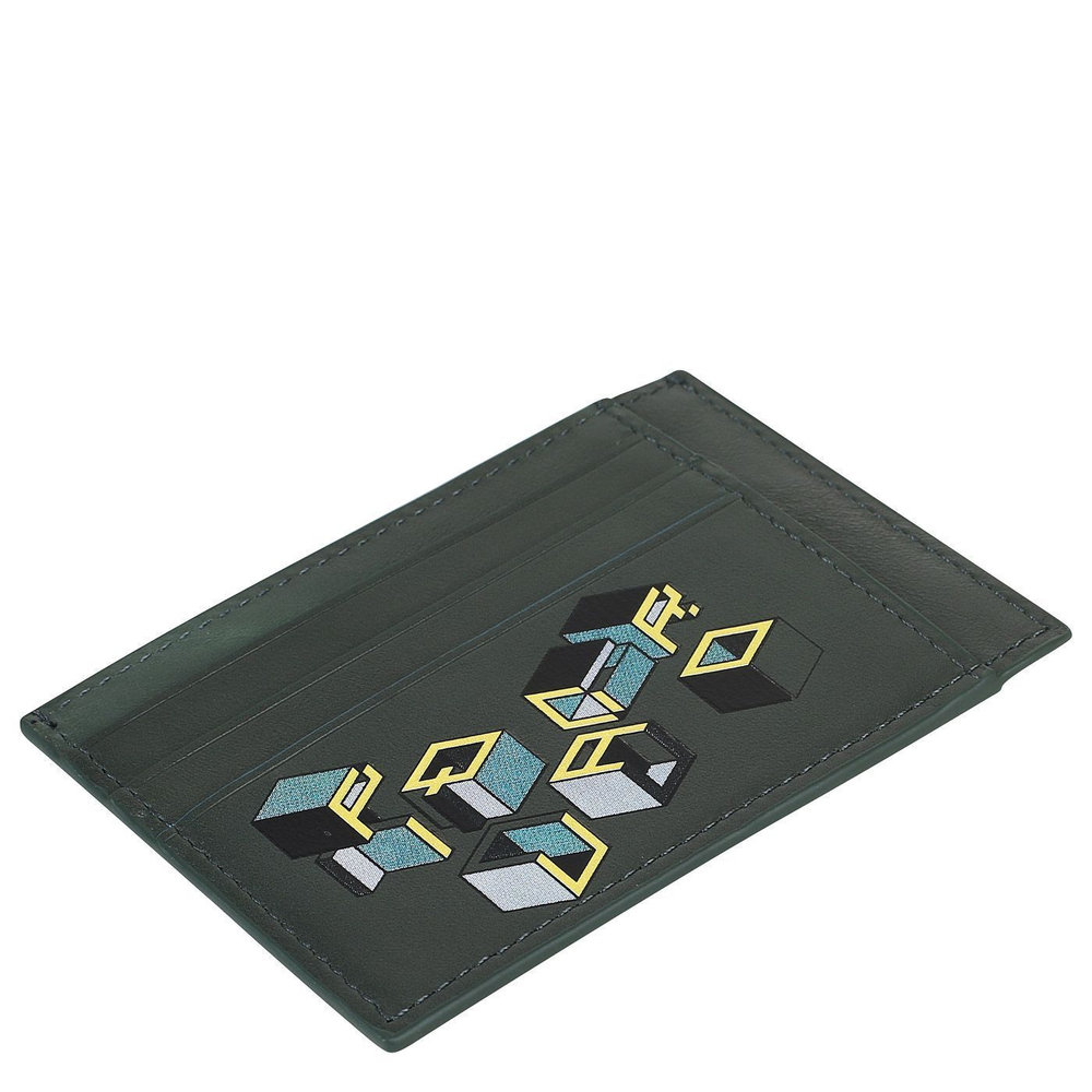 Визитница с принтом Piquadro Blue square PP2762B2VR/VEG