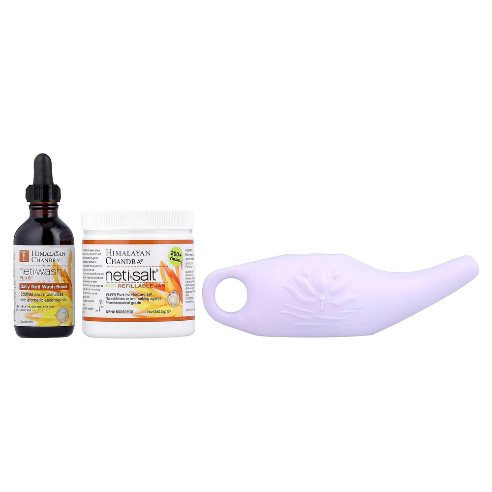 Himalayan Chandra, Нети Пот, Eco Sinus Cleansing System, набор из 3 предметов