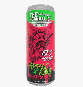 НАПИТОК ЭНЕРГЕТИЧЕСКИЙ THE SCANDALIST ENERGY DRINK EX'S HEART КИВИ-МАЛИНА-ЯБЛОКО 330МЛ