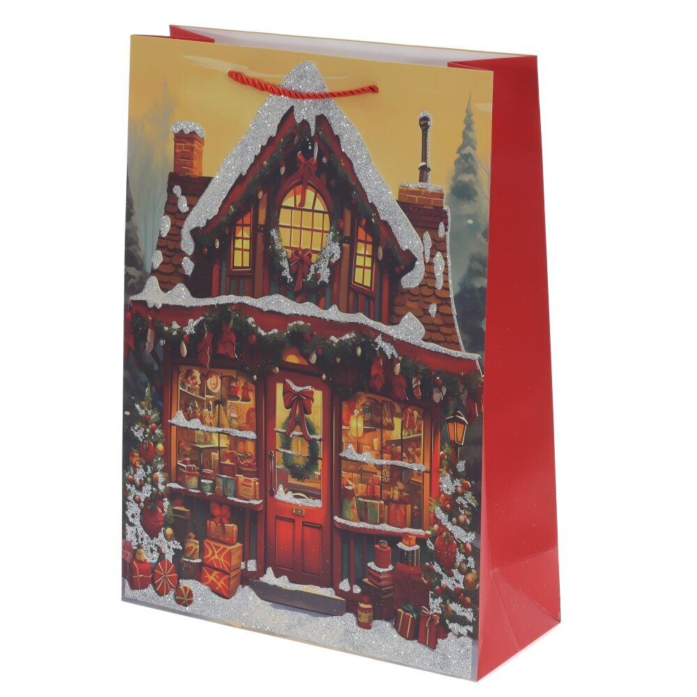 GAEM Пакет подарочный (бумага 210г/м2, блок 12шт), L30 W12 H41 см, 4в.