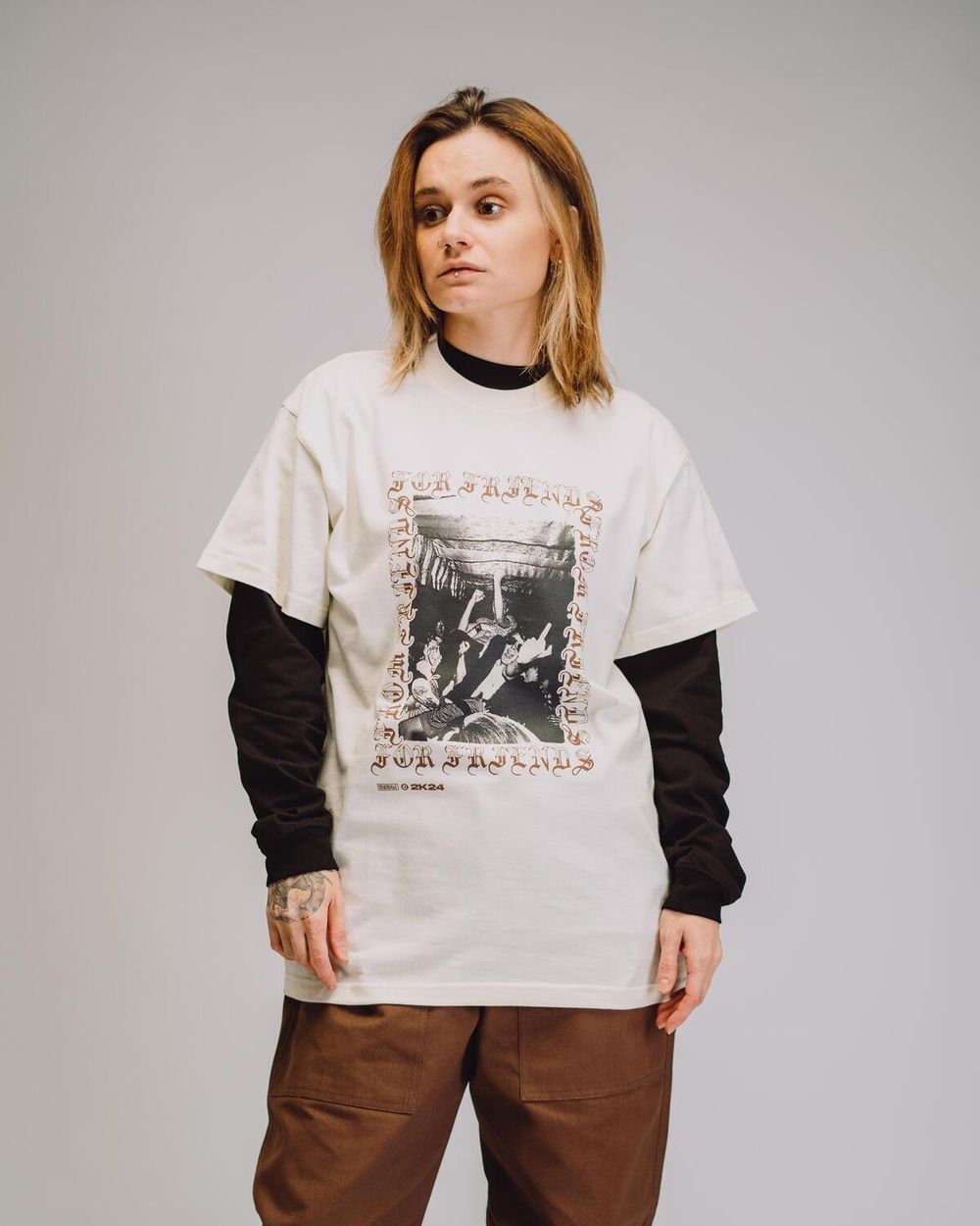 Купить Футболка Подполье First Show молочная Футболка Подполье First Show молочная