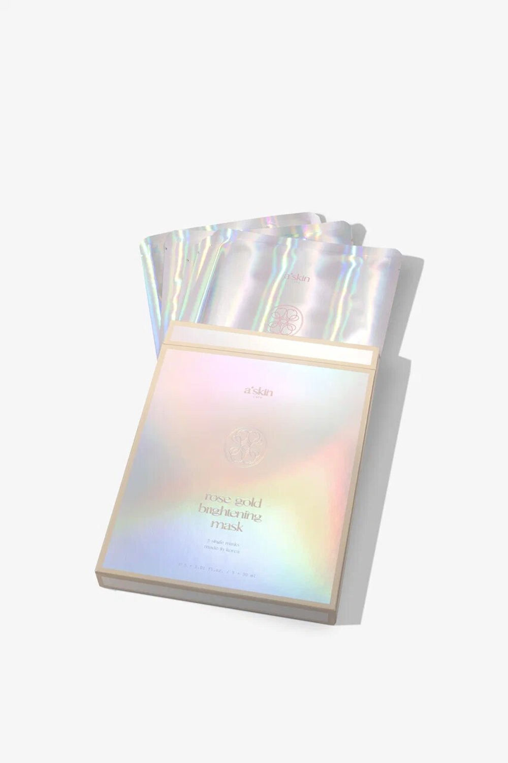 Осветляющая гидрогелевая маска для лица Rose Gold brightening mask с пептидами и витамином С – 5 шт.