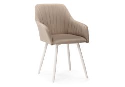 Кресло Слэм крутящееся бежевое / белое