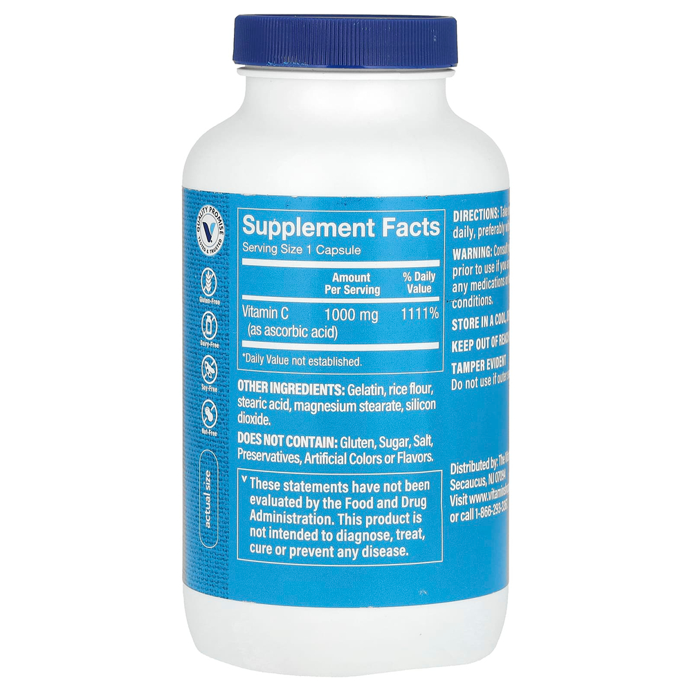 The Vitamin Shoppe, Витамин C, 1000 мг, 300 капсул