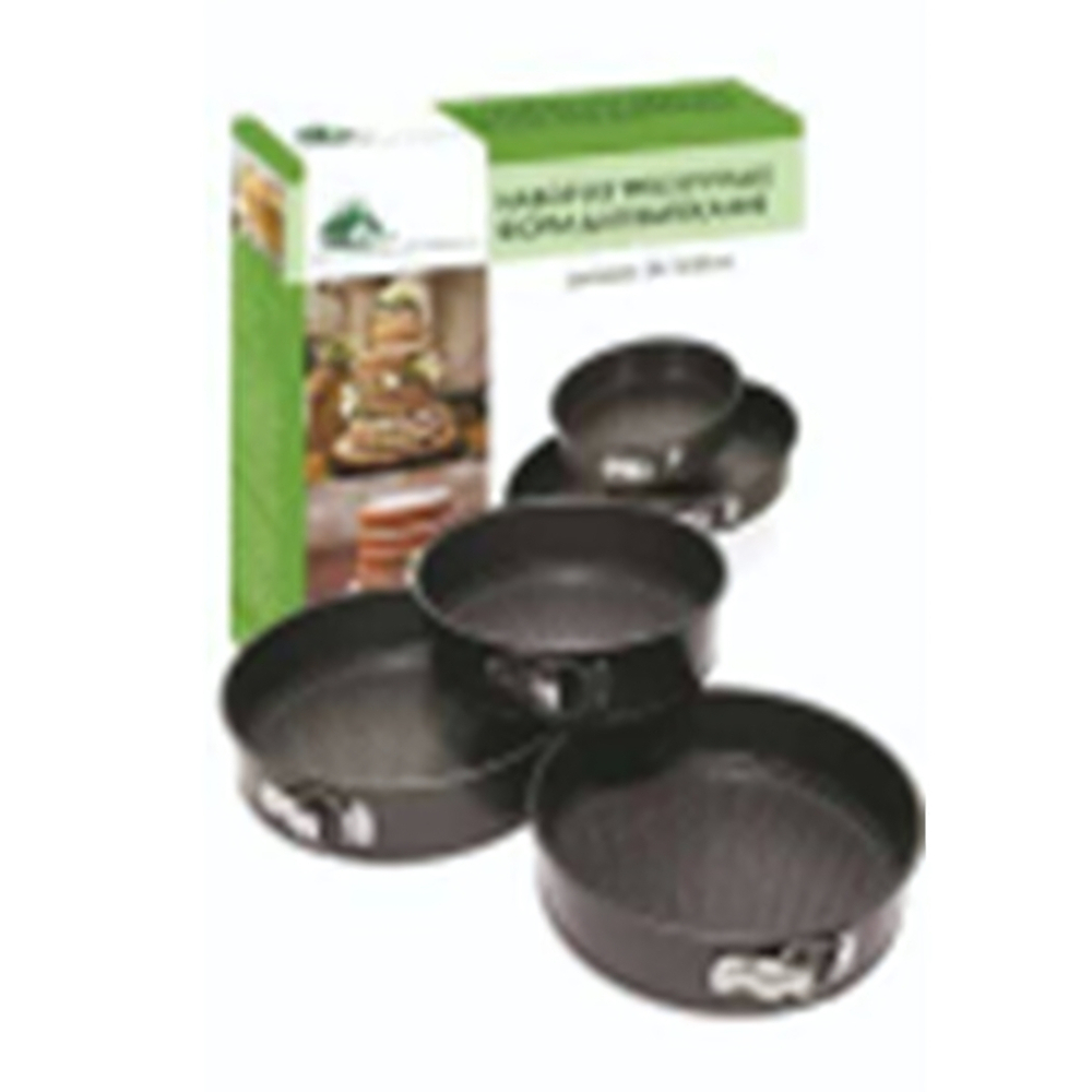 Набор из 3-х разъемных форм для запекания круглые д 24+26+28 см