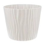 Кашпо ВОЛНА D250мм 8л с вкладышем Кремовый (комплект 8 шт)