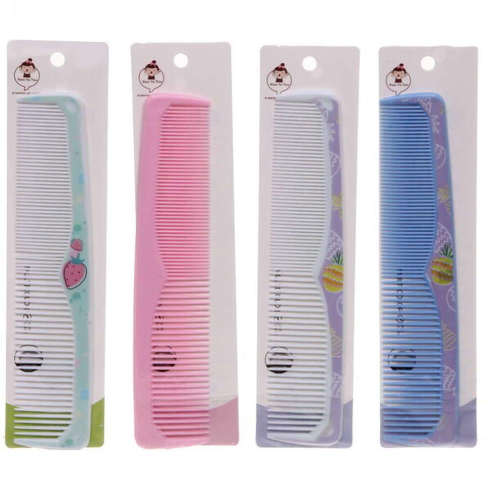 Расческа комбинированная «Fashion hair - Эдванс», микс 4 цвета, 22*4,5см