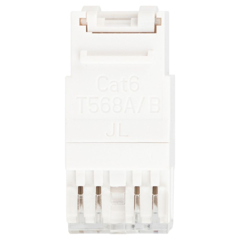 Люки ЭРА ОФИС 18-8002-01 Коннектор RJ45 CAT6 UTP Keystone, цвет белый