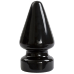 Огромный плуг Titanmen Tools Butt Plug 4.5 Diameter Ass Master - 23,1 см. (Цвет: черный)
