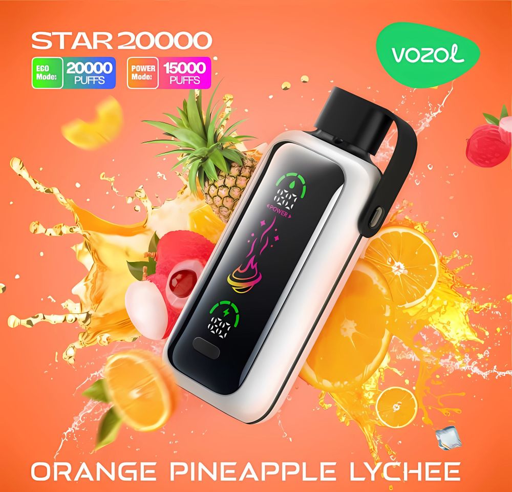 Vozol STAR 20000 - Orange Pineapple Lychee (5% nic)