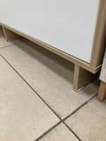 Шкаф 2-х дверный Квадро дуб сонома/белый