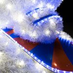 Светодиодный снеговик "Сноубордист"