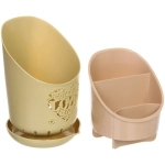 Подставка для столовых приборов «SEGRETO» 19*13см 3секции оливковая