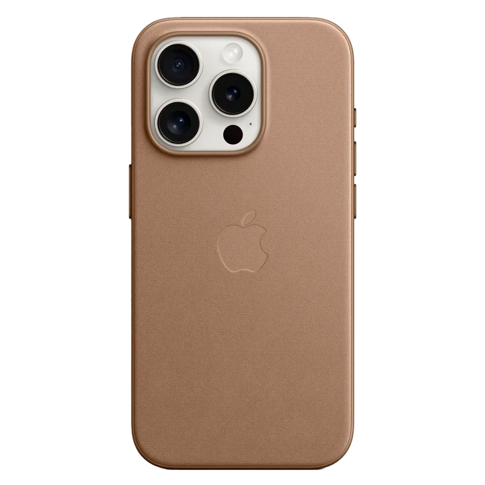 Тканевый чехол с поддержкой MagSafe Apple FineWoven Case для iPhone 15 Pro, Taupe (Светло-бежевый)