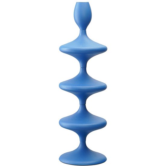 Подсвечник vivlend, 38 см, синий
