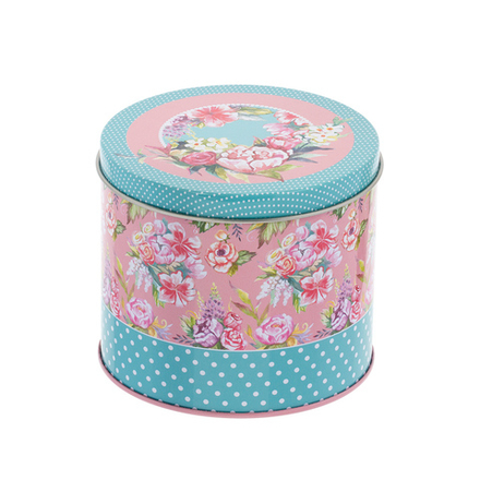 "Gamma" MSB-01 коробочка жестяная d 10.5 х 9.2 см СК/Распродажа №03 "Цветы"