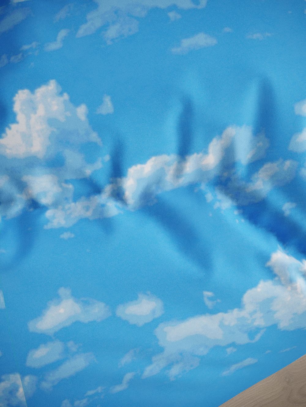 Простынь на резинке перкаль Сказка "Сlouds" 90x200 см