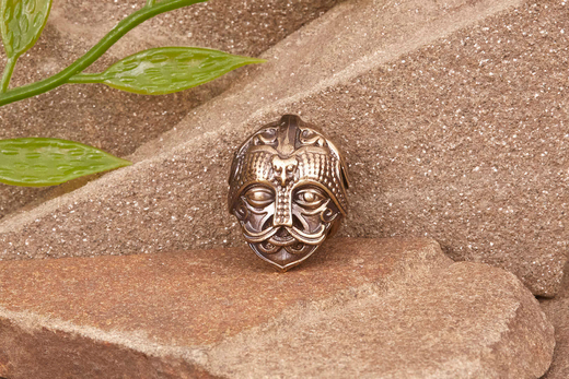 Бусина на темляк Маска Одина от мастерской Крымская бронза