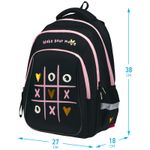 Рюкзак Berlingo Comfort "Tic tac toe" 38*27*18см, 3 отделения, 3 кармана, эргономичная спинка