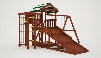 Игровая площадка Савушка Мастер 3 (4 сезона) - развитие, спорт и зимний скат