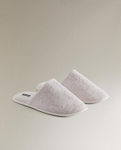 ZARA HOME ДОМАШНИЕ ТАПОЧКИ, СЕРЫЙ