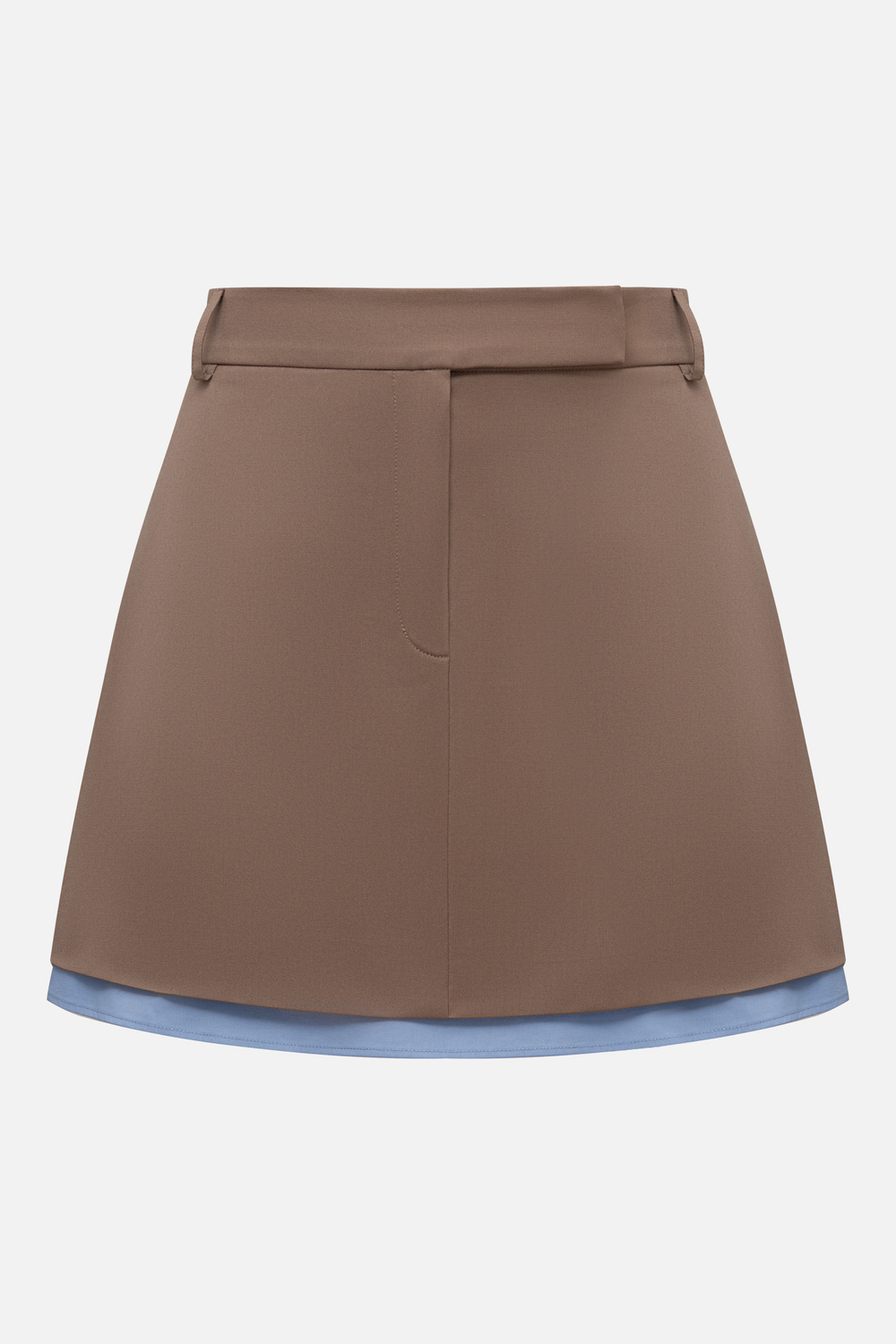 Юбка мини со вставкой