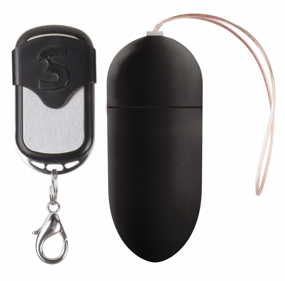 Чёрное перезаряжаемое виброяйцо с ДУ Rechargeable Vibrating Egg (Цвет: черный)
