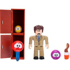 Игровая коллекционная фигурка Jazwares Roblox Desktop Series Meep City: Principal Panic W6