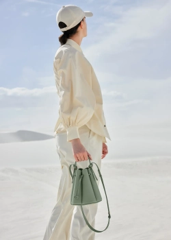 POLENE СУМКА NUMERO HUIT MINI, ШАЛФЕЙНЫЙ