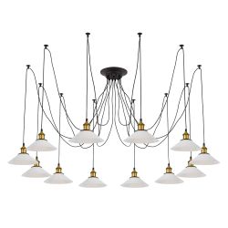 Citilux Эдисон CL451121 Люстра паук Венге Бронза