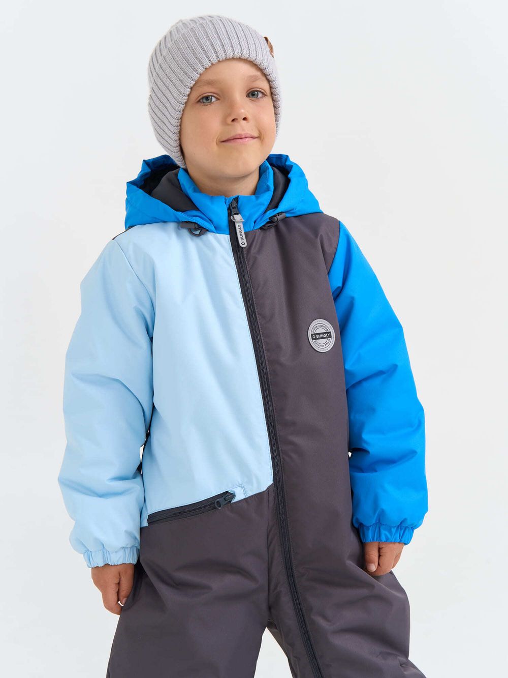 Комбинезон демисезонный Колор блок "Гранит"