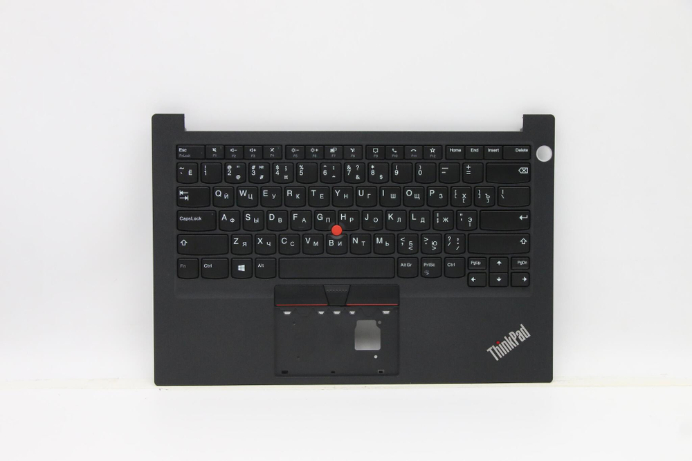Верхняя панель с клавиатурой (топкейс) для ноутбука Lenovo ThinkPad E14 Gen 2. раскладка - русская, без подсветки, черная (5M11A34935), оригинал