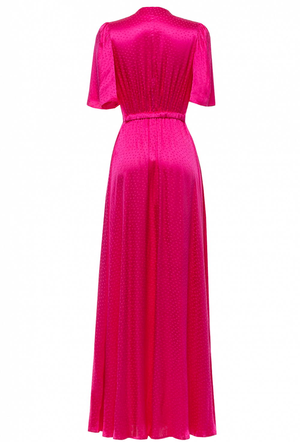 Платье в пол на пуговицах фуксия 07-04-23 SS